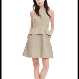 Banana Republic beige linen dress size 0